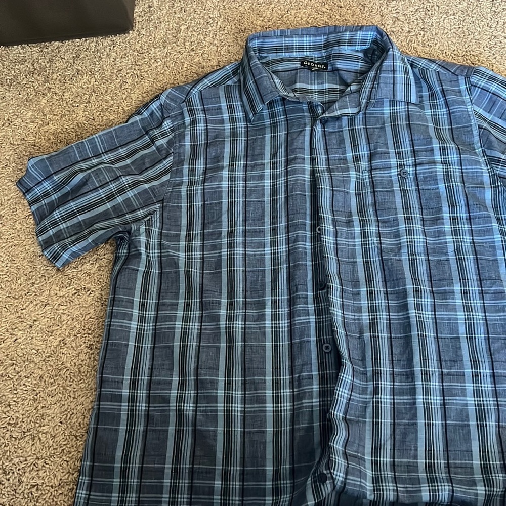 George short sleeve button down XLT